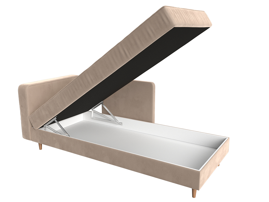 Кушетка Прайм левая (seven 729 бежевый)