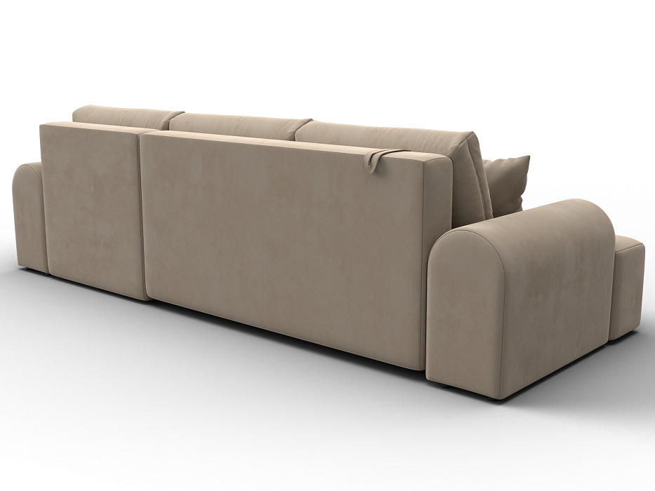 Диван угловой Лига-080 угол правый (seven 729 бежевый)