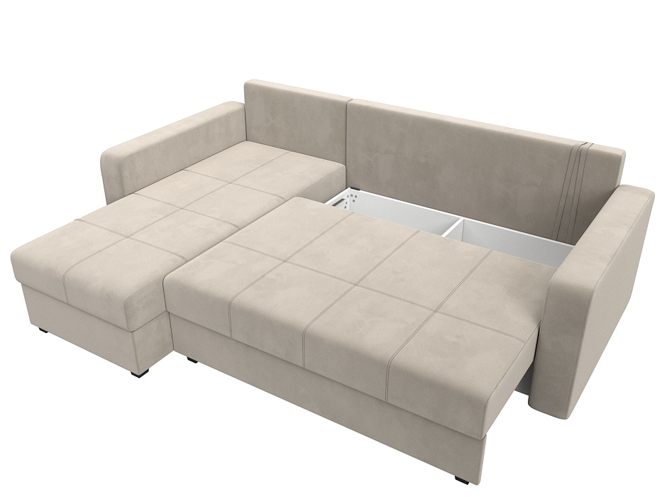 Диван угловой Ливерпуль Лайт левый угол (бежевый)