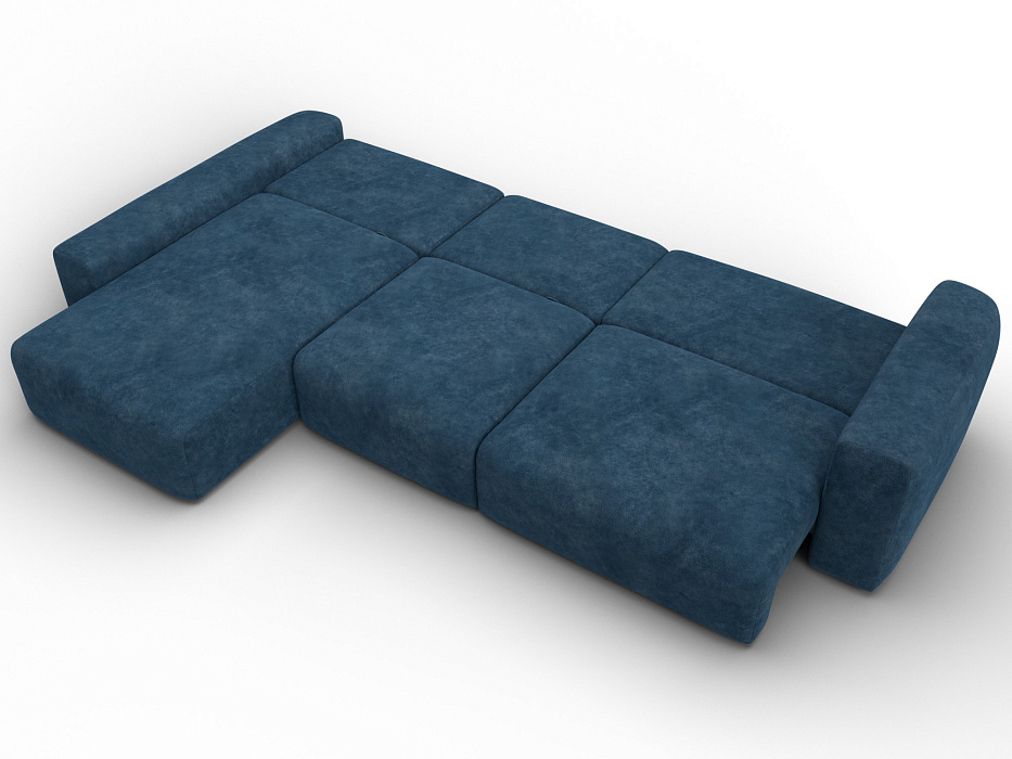 Диван угловой Лига-066 НПБ Лонг угол левый фото в интернет-магазине Лига Диванов