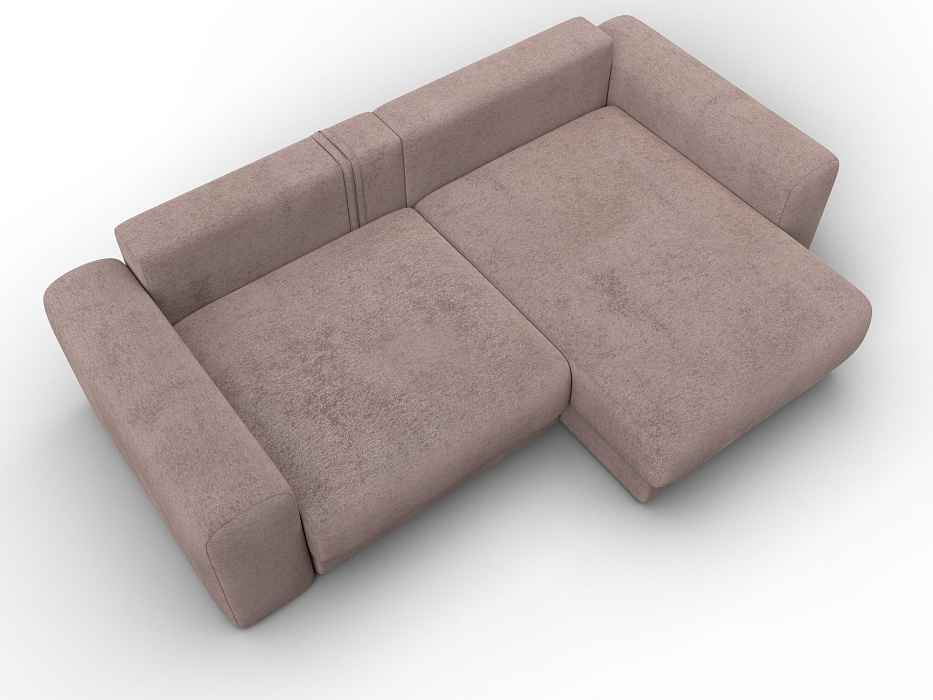Диван угловой Лига-056 НПБ угол универсальный (tower 05 бежевый)
