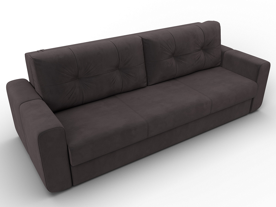 Диван прямой Лига-031 (seven 727 коричневый)