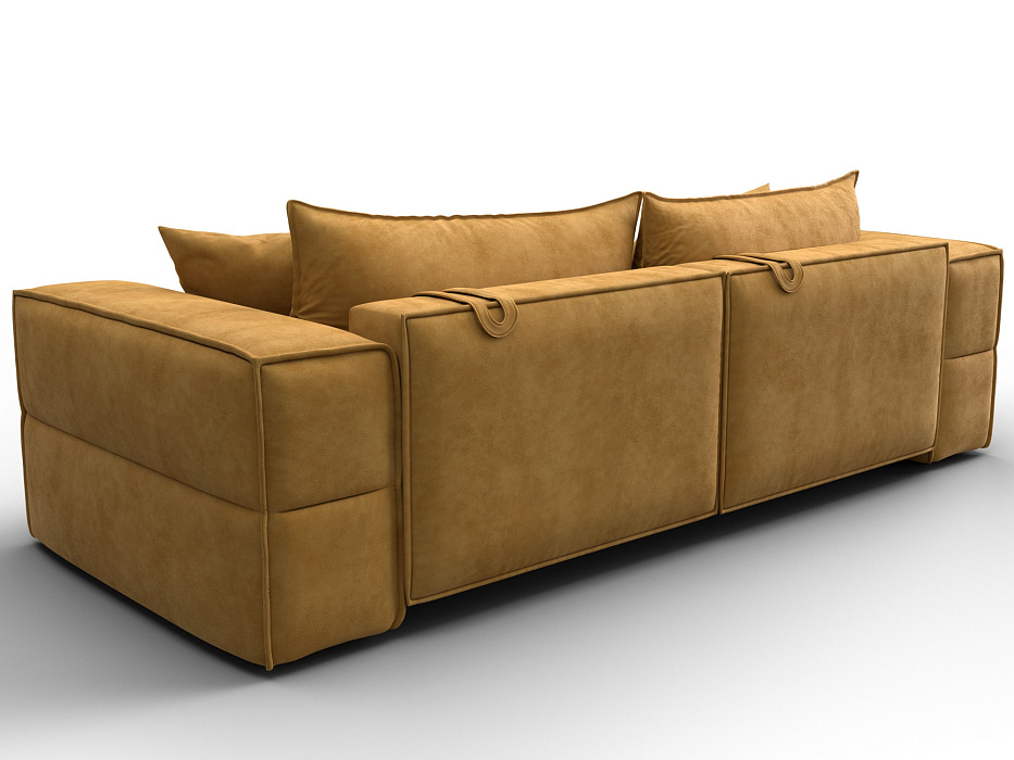 Диван прямой Лига-058 НПБ (brut 10 желтый)