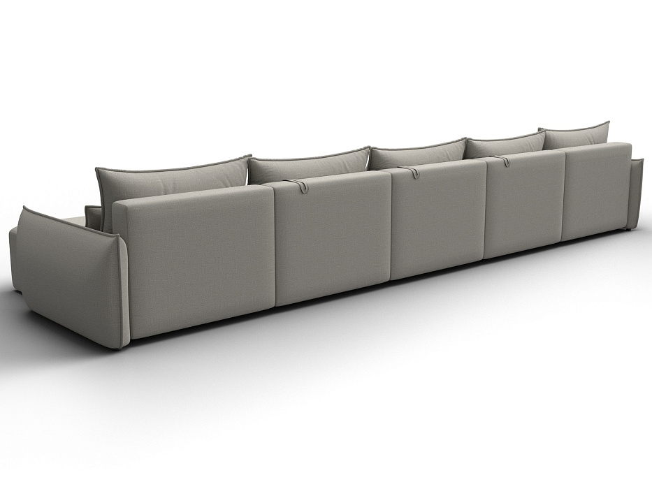 Диван П-образный Лига-051 НПБ МегаЛонг (амур 02 бежевый)