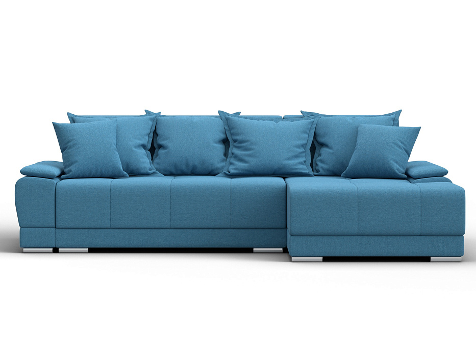 Диван угловой Лига-119 угол правый (амур 10 голубой)