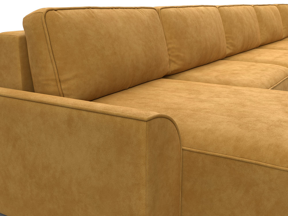 Диван П-образный Лига-048 НПБ МегаЛонг (brut 10 желтый)