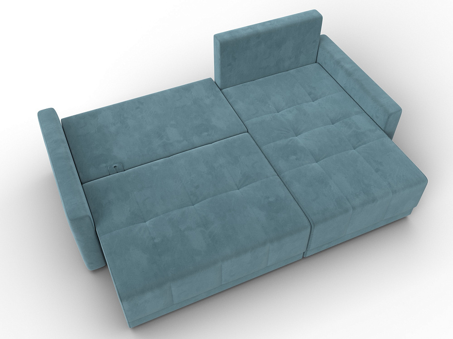 Диван угловой Лига-125 угол универсальный (seven 113 бирюзовый)
