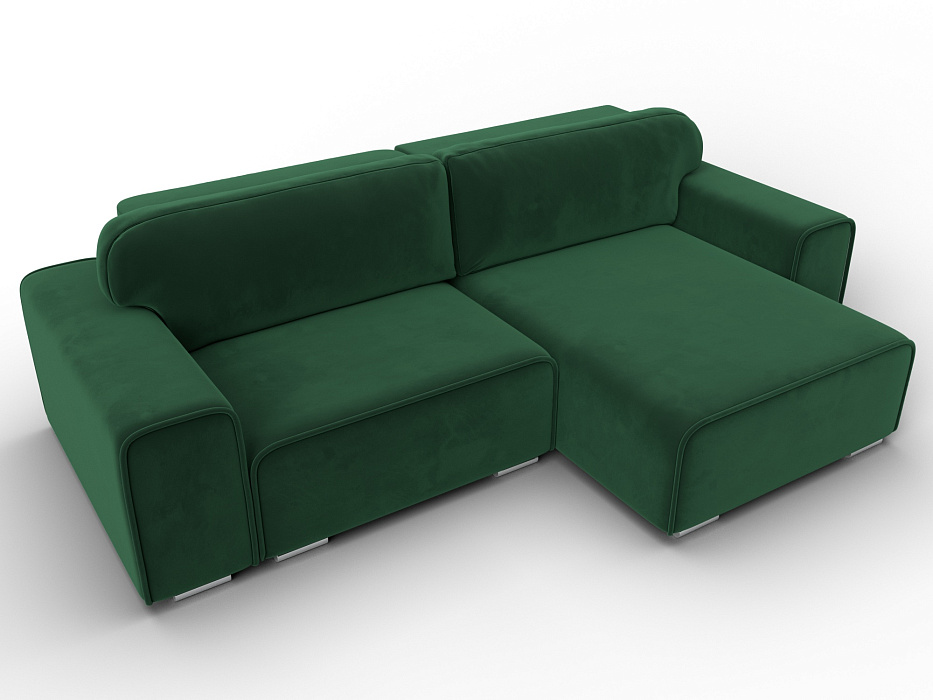 Диван угловой Лига-029 (seven 626 зеленый)