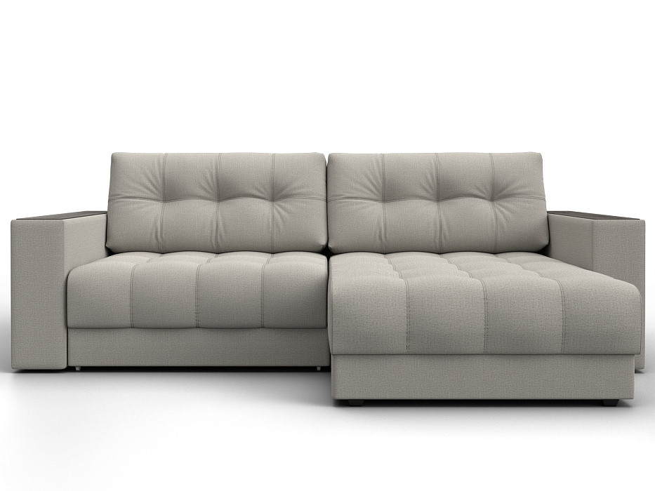 Диван угловой с декором Лига-049 НПБ (амур 02 бежевый)