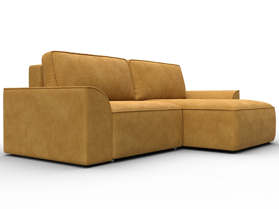 Диван угловой Лига-048 НПБ (brut 10 желтый)