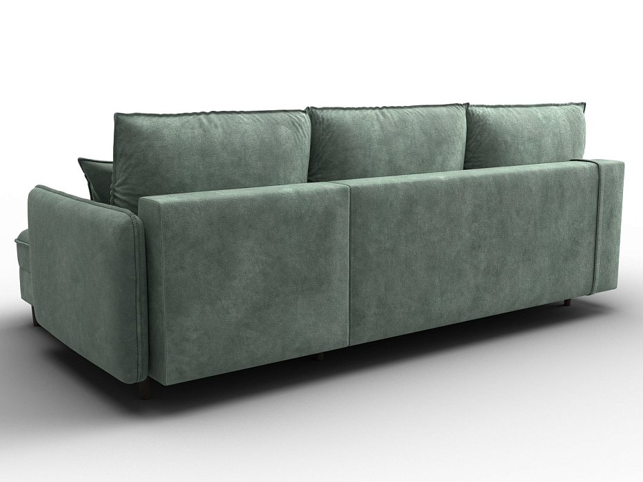 Диван угловой Лига-064 НПБ угол универсальный (brut 08 зеленый)