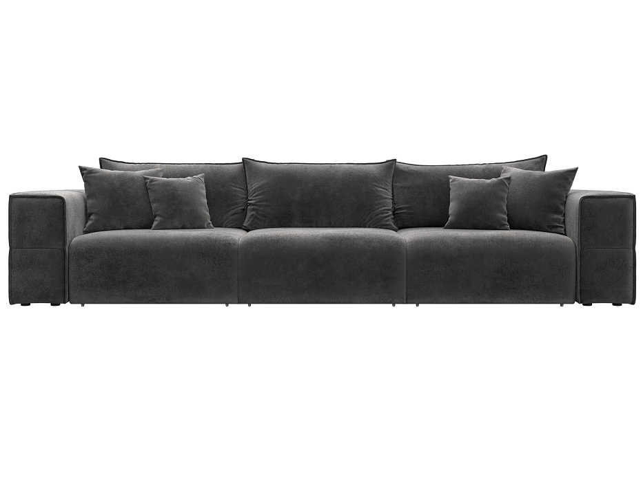 Диван прямой Лига-058 НПБ Лонг (tower 10 серый)