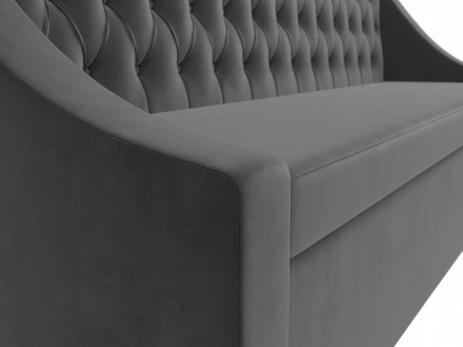 Диван кухонный прямой Мерлин (seven 17 серый)