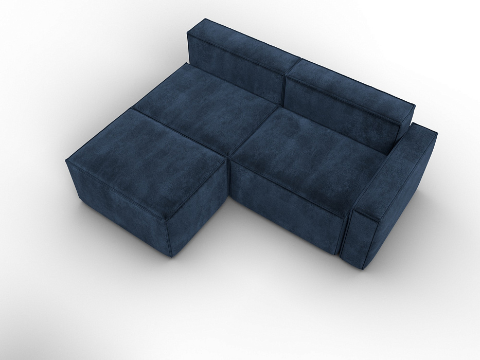 Диван угловой модульный Лига-063 угол правый (tower 13 синий)