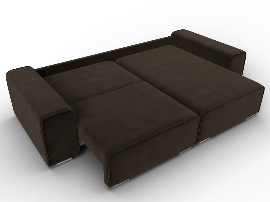 Диван угловой Лига-029 (коричневый)