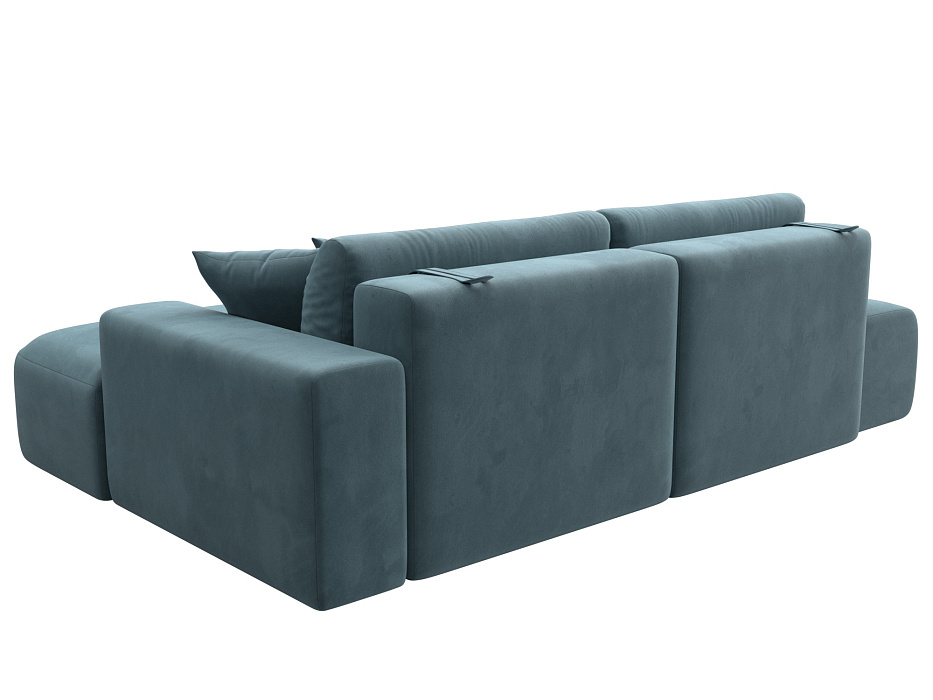 Диван угловой Лига-036 НПБ Модерн правый угол (seven 113 бирюзовый)