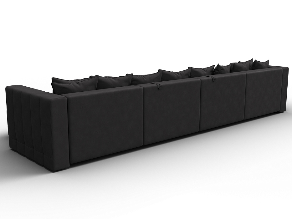 Диван П-образный Лига-052 НПБ Лонг (joly 08 коричневый)