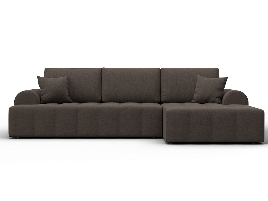 Диван угловой Лига-080 угол правый (амур 05 коричневый)