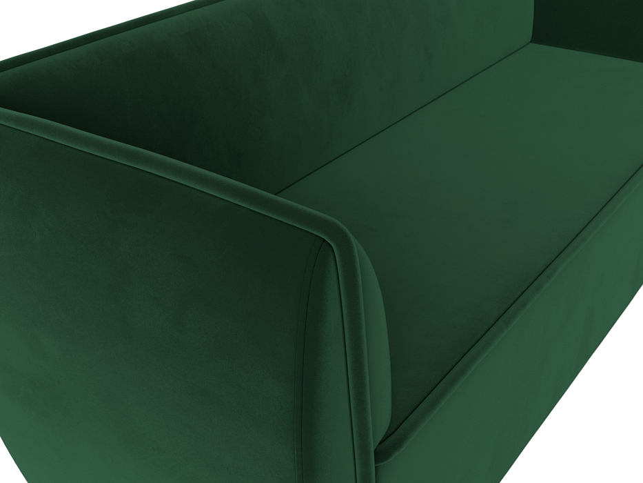 Диван кухонный прямой Бергамо 3-х местный (seven 626 зеленый)