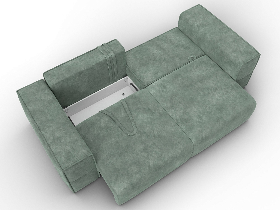 Диван прямой Лига-058 НПБ (brut 08 зеленый)