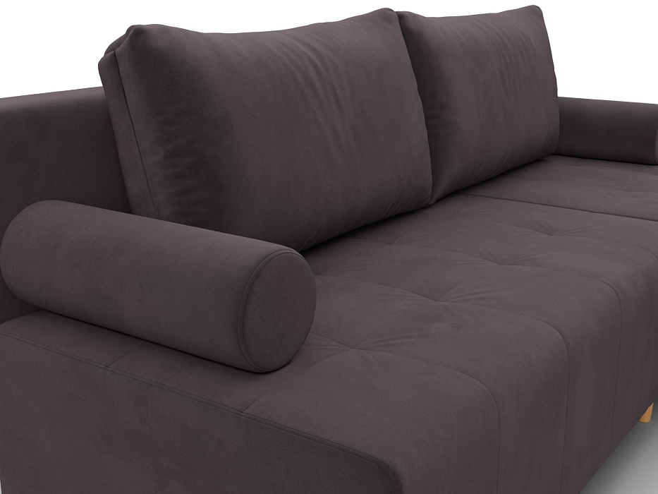 Диван угловой Лига-102 угол универсальный (seven 727 коричневый)