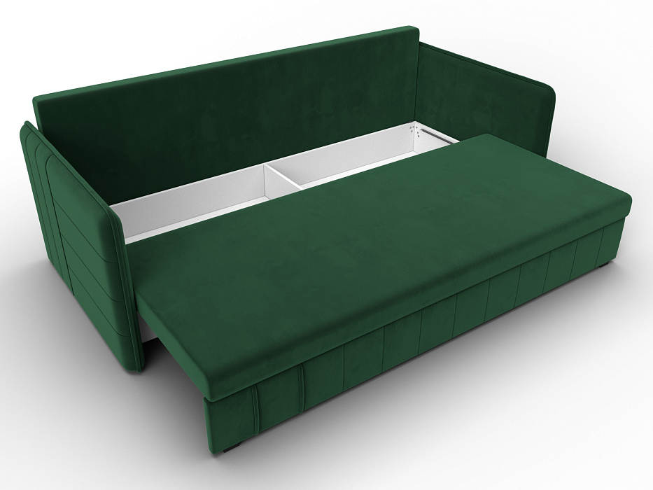 Диван прямой Слим (seven 626 зеленый)