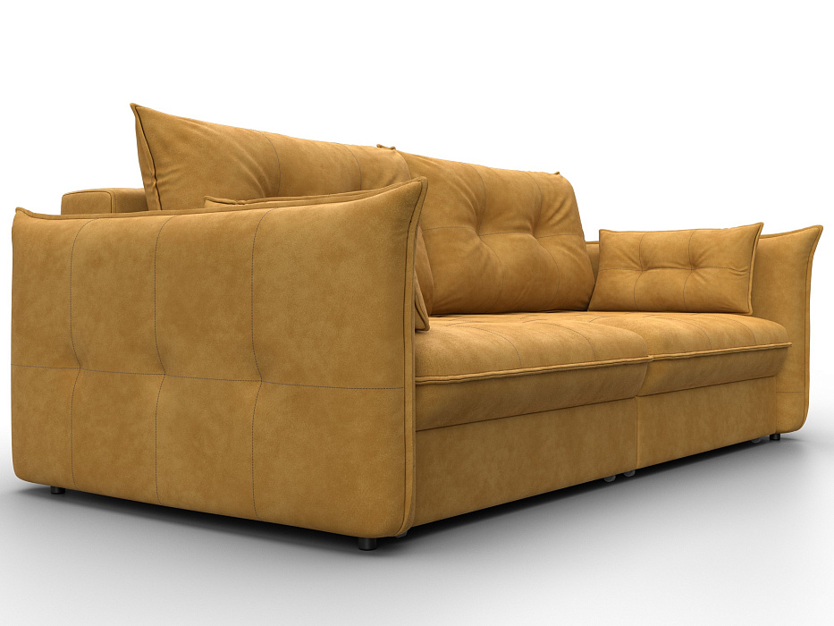 Диван прямой Лига-100 НПБ (brut 10 желтый)