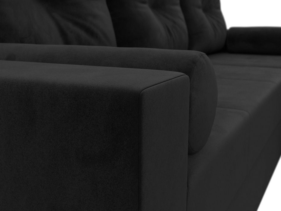 Диван угловой Верона Лайт правый угол (seven 35 черный)