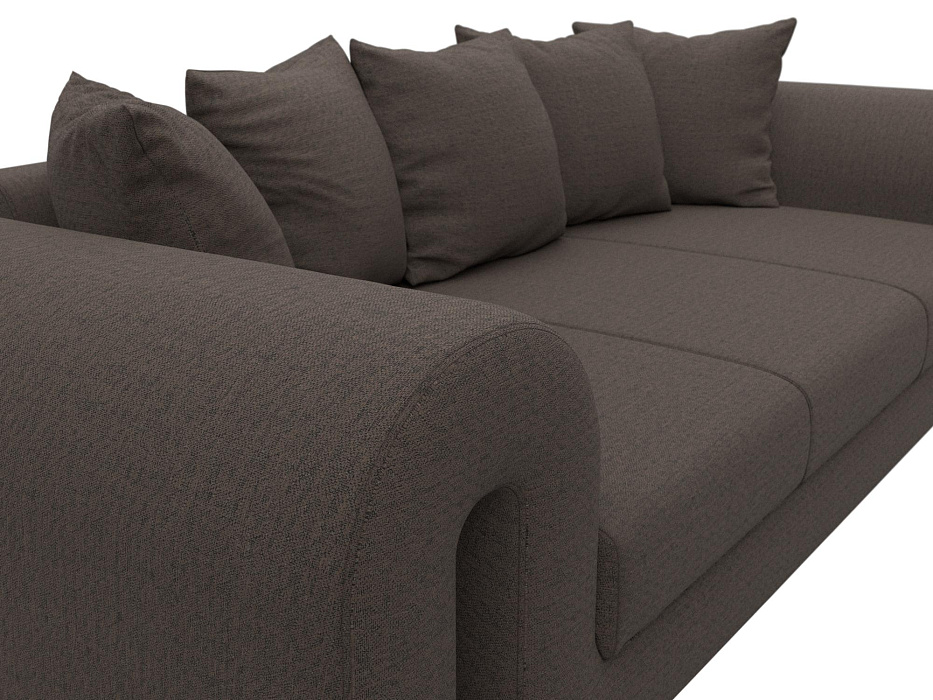 Диван прямой Волна (амур 05 коричневый)