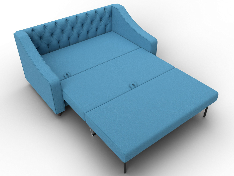 Диван прямой Лига-071 (амур 10 голубой)