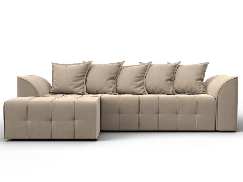 Диван угловой Лига-113 угол левый (seven 729 бежевый)