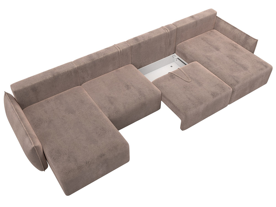 Диван П-образный Лига-051 НПБ Лонг (tower 05 бежевый)