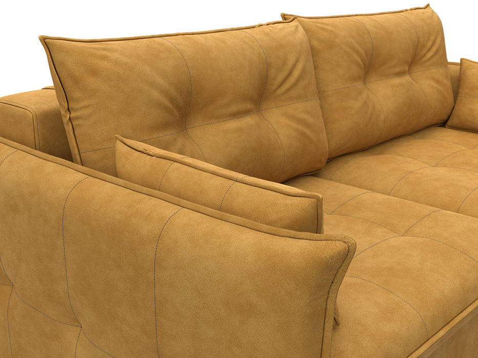 Диван прямой Лига-100 НПБ (brut 10 желтый)