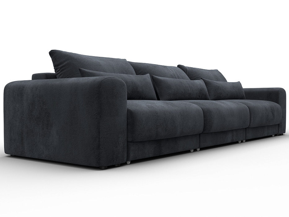 Диван прямой Лига-056 НПБ Лонг (tower 11 темно-серый)