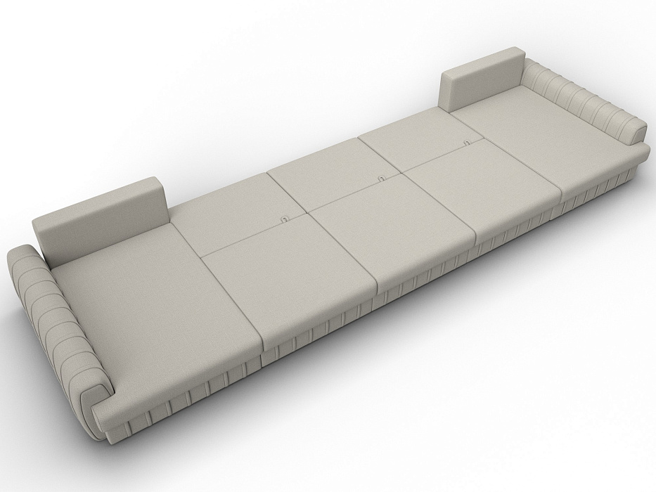 Диван П-образный Лига-057 НПБ МегаЛонг (амур 02 бежевый)