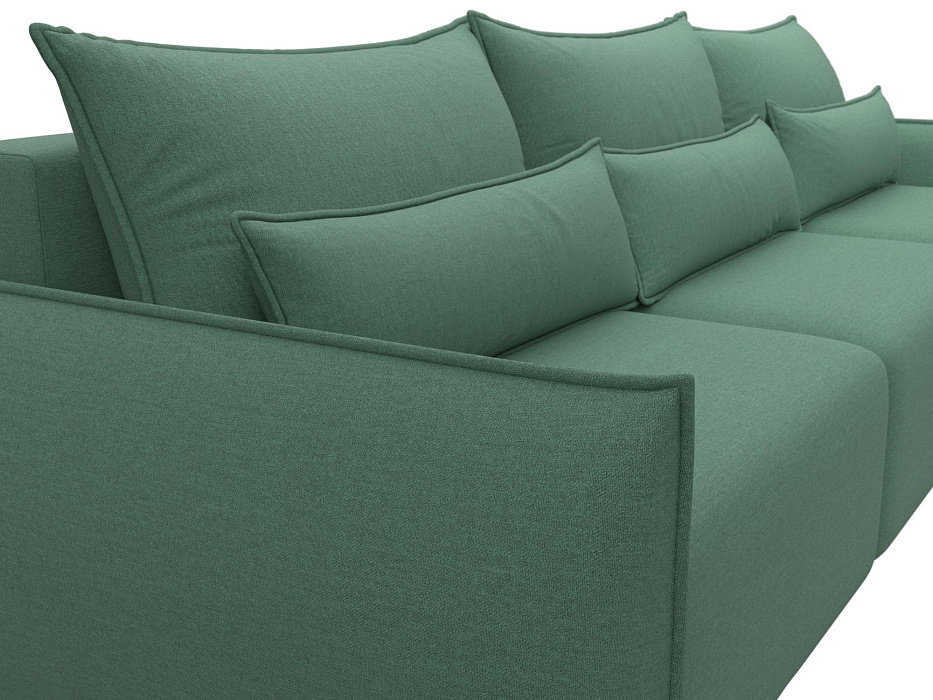 Диван прямой Лига-051 НПБ Лонг (амур 11 зеленый)