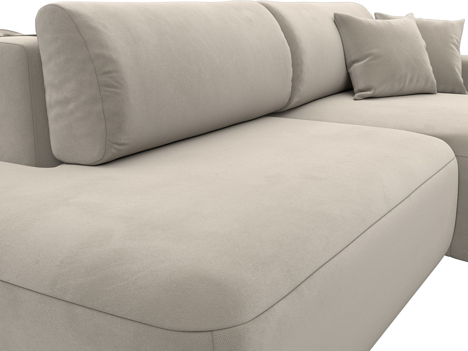 Диван угловой Лига-036 НПБ Модерн правый угол (бежевый)