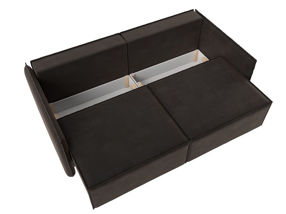 Диван прямой Либерти (seven 727 коричневый)