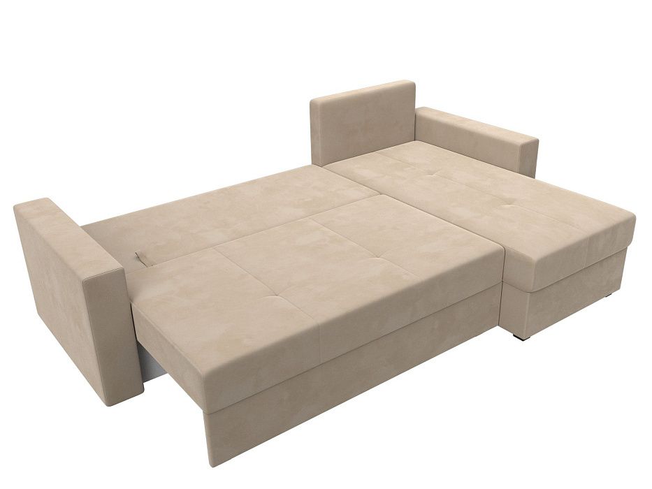 Диван угловой Верона Лайт правый угол (seven 729 бежевый)