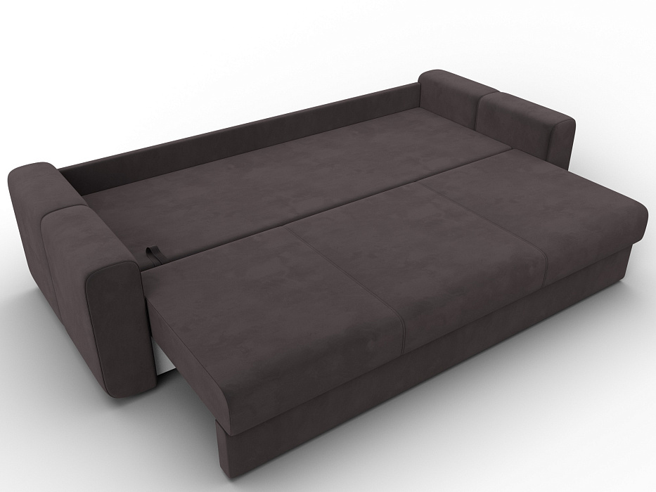 Диван прямой Лига-031 (seven 727 коричневый)