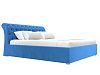 Интерьерная кровать Сицилия 160 (голубой цвет)