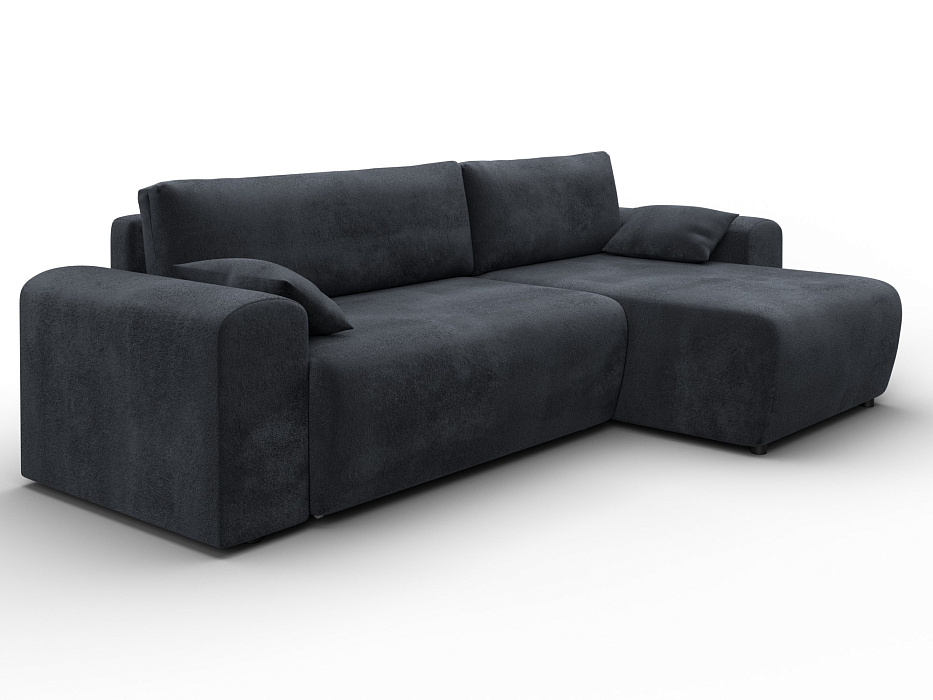 Диван угловой Лига-099 угол универсальный (tower 11 темно-серый)