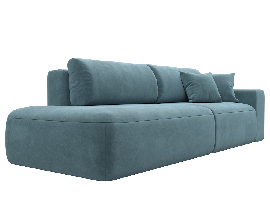 Диван прямой Лига-036 НПБ Модерн подлокотник справа (seven 113 бирюзовый)