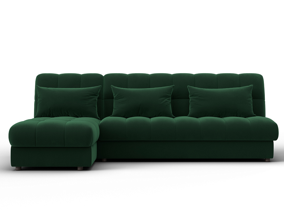 Диван угловой Лига-116 НПБ угол левый (seven 626 зеленый)