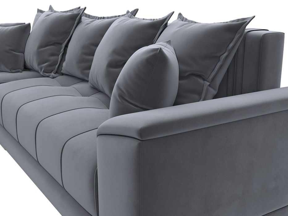 Диван угловой НордСтар левый угол (seven 17 серый)