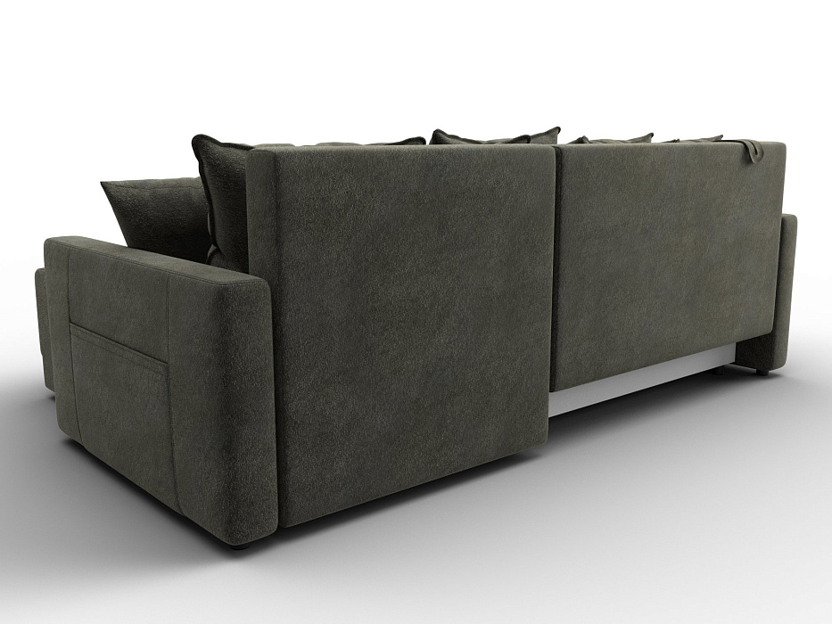 Диван угловой Лига-125 угол универсальный (laim 10 темно-коричневый)