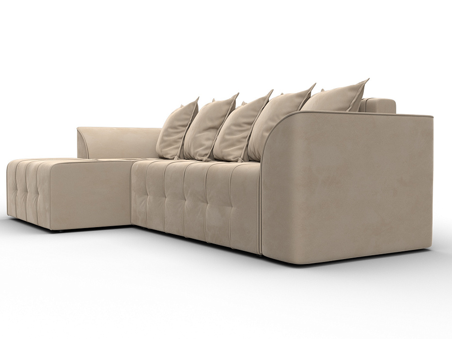 Диван угловой Лига-113 угол левый (seven 729 бежевый)