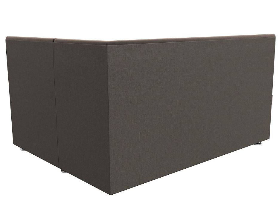 Диван кухонный угловой Уют правый угол (seven 727 коричневый)