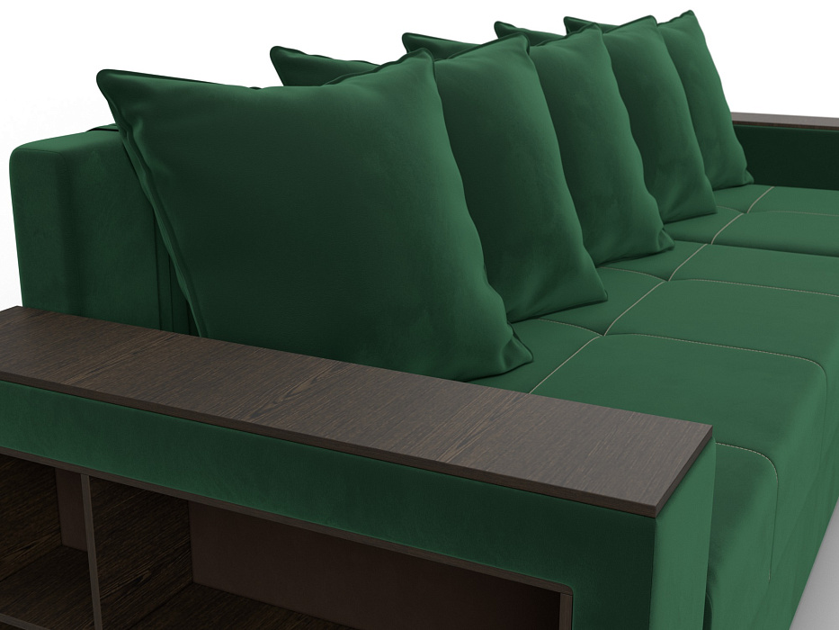 Диван угловой Дубай Лайт угол универсальный (seven 626 зеленый)
