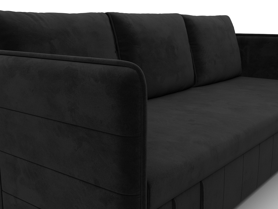 Диван прямой Слим (seven 35 черный)